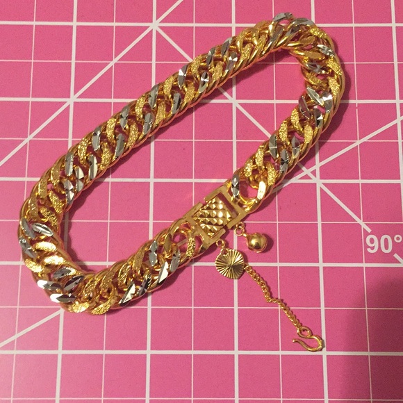 Brand New Cuban link gold filled men's bracelet - Picture 7 of 8